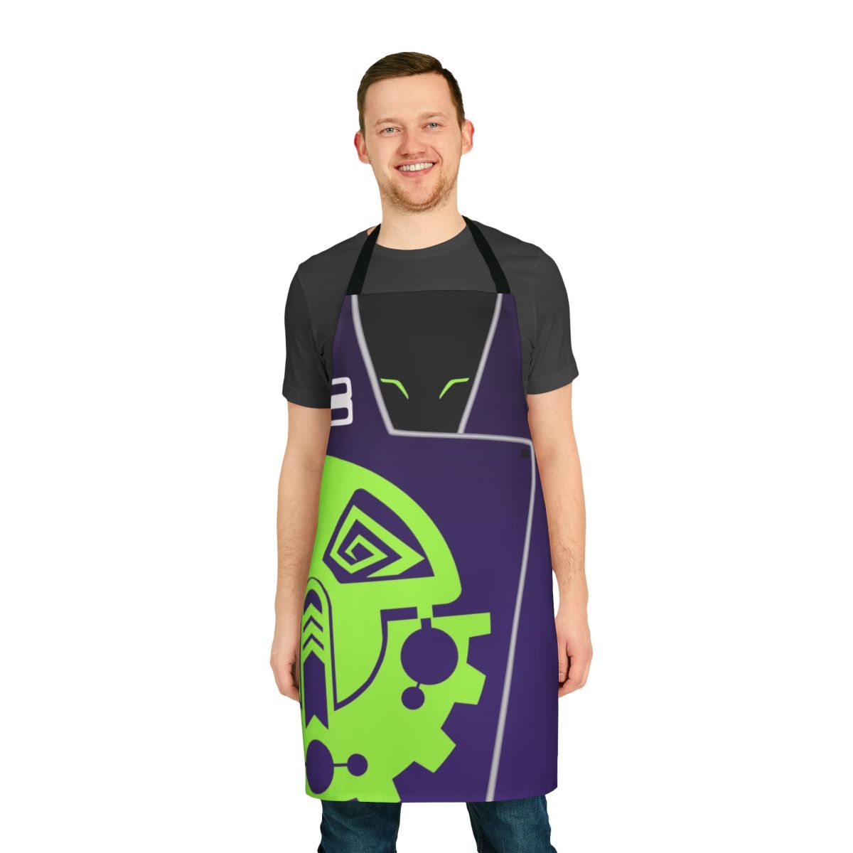 Hot Wheels themed apron with Vert Wheeler cosplay design