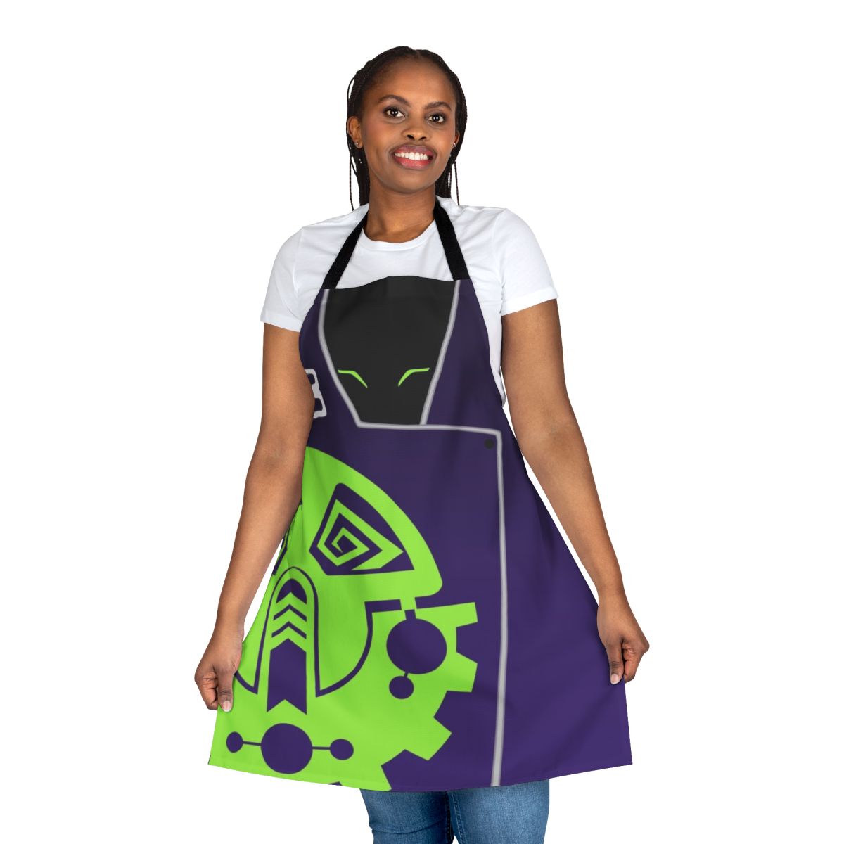 Hot Wheels themed apron with Vert Wheeler cosplay design