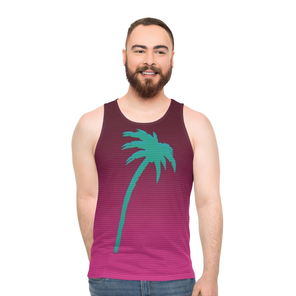 Hotline Miami Palmtree Unisex Tank Top