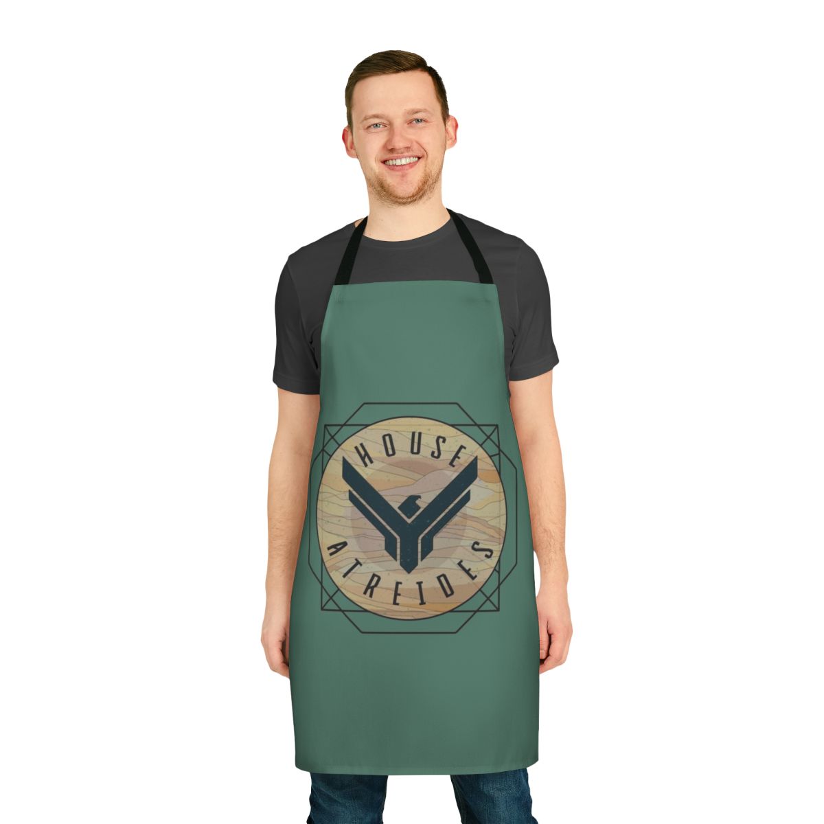 House Atreides inspired Dune fan art design printed on a high-quality apron.