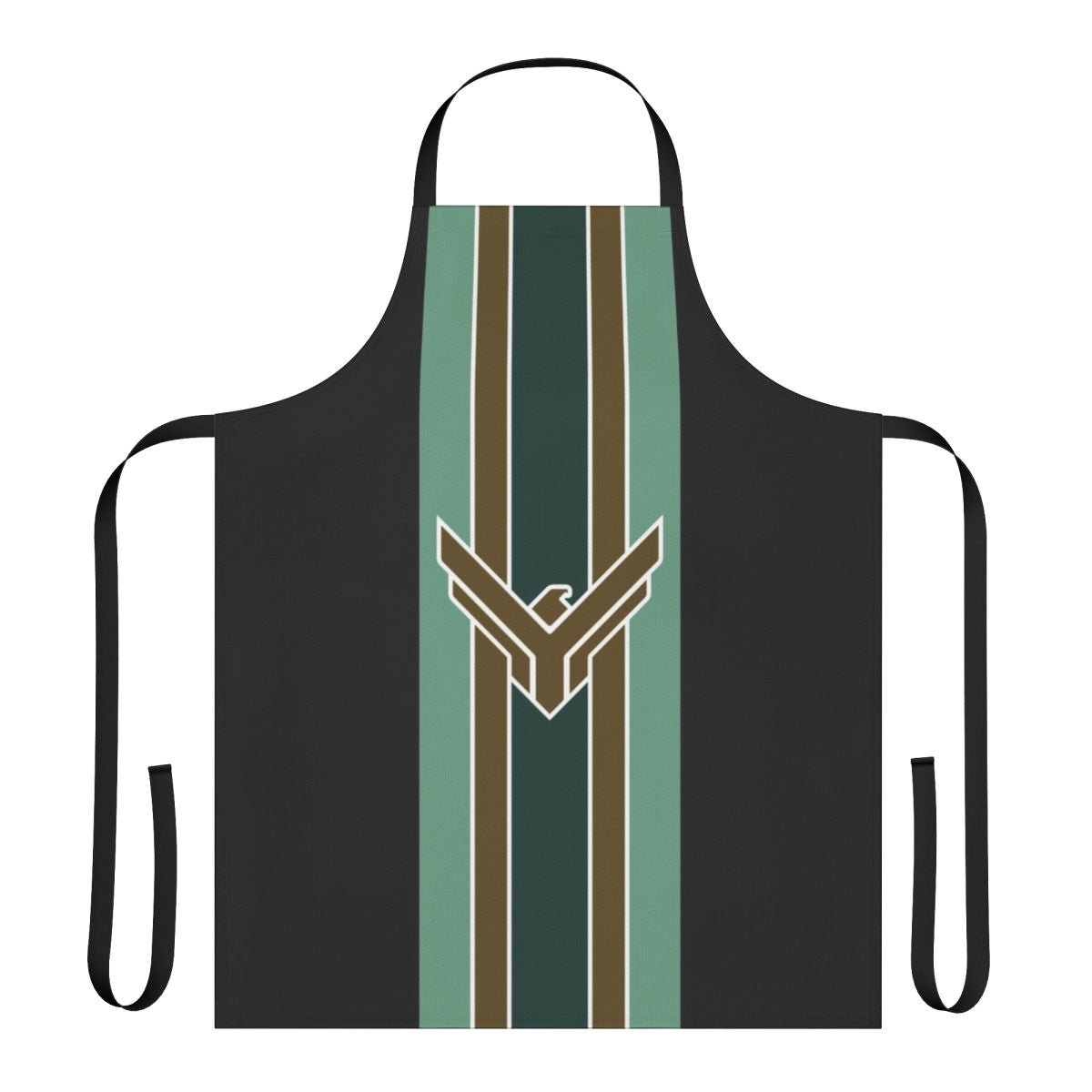 Green striped apron featuring the House Atreides banner and logo from the Dune science fiction universe