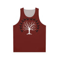 House Blackwood Unisex Tank Top featuring a direwolf sigil design