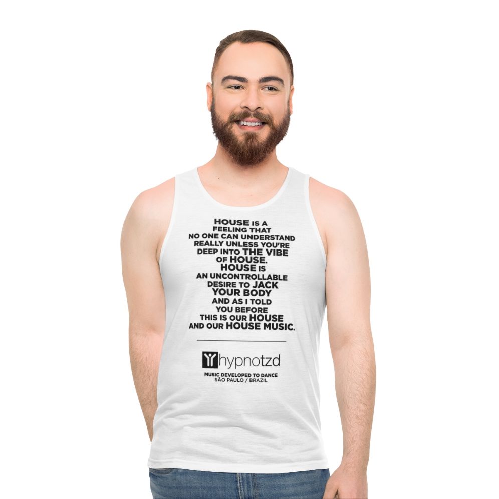 House music anthem unisex dance tank top