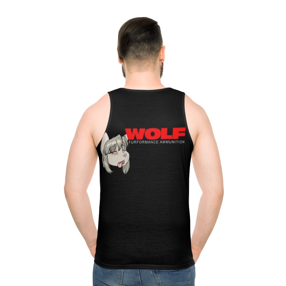 Unisex Howling Wolf Graphic Tank Top