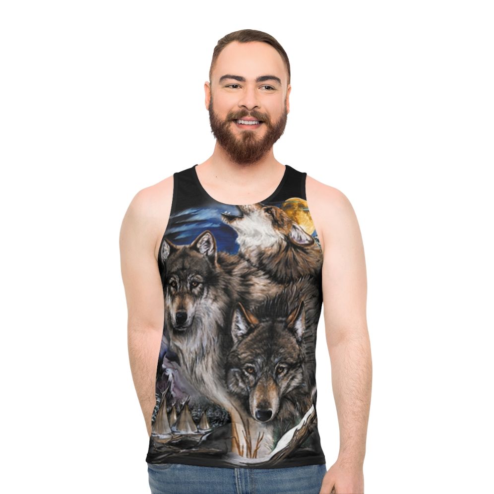 Howling Wolves Unisex Tank Top