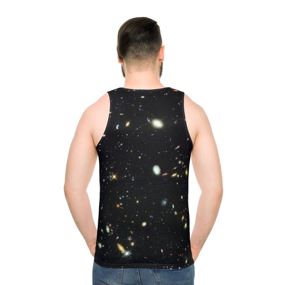 Hubble Deep Field galaxy and stars unisex tank top