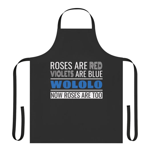 Age of Empires inspired apron with "Wololo" text