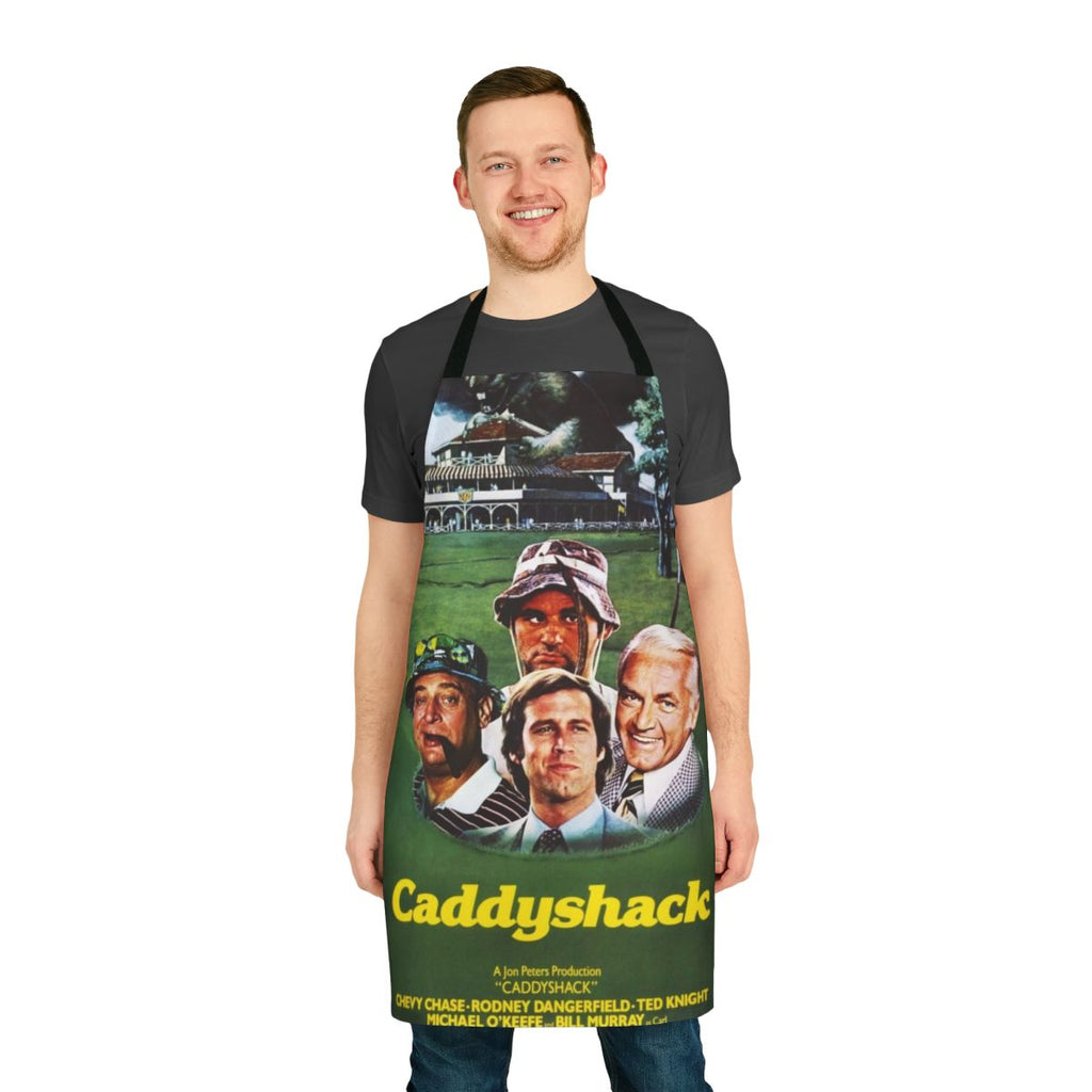 Humorous apron with a Caddyshack-inspired sarcastic design