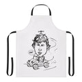 Rude man who shushes printed on a durable and comfortable apron