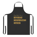 Bartender Beverage Dissemination Officer Apron with Cool Text Design