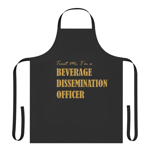 Bartender Beverage Dissemination Officer Apron with Cool Text Design