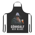 Apron with a humorous beer drinker design, featuring the text "G Nndalf The Blue Beer Drinker Drink Beer"