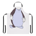 A black and white apron featuring the popular "Big Chungus" meme character.