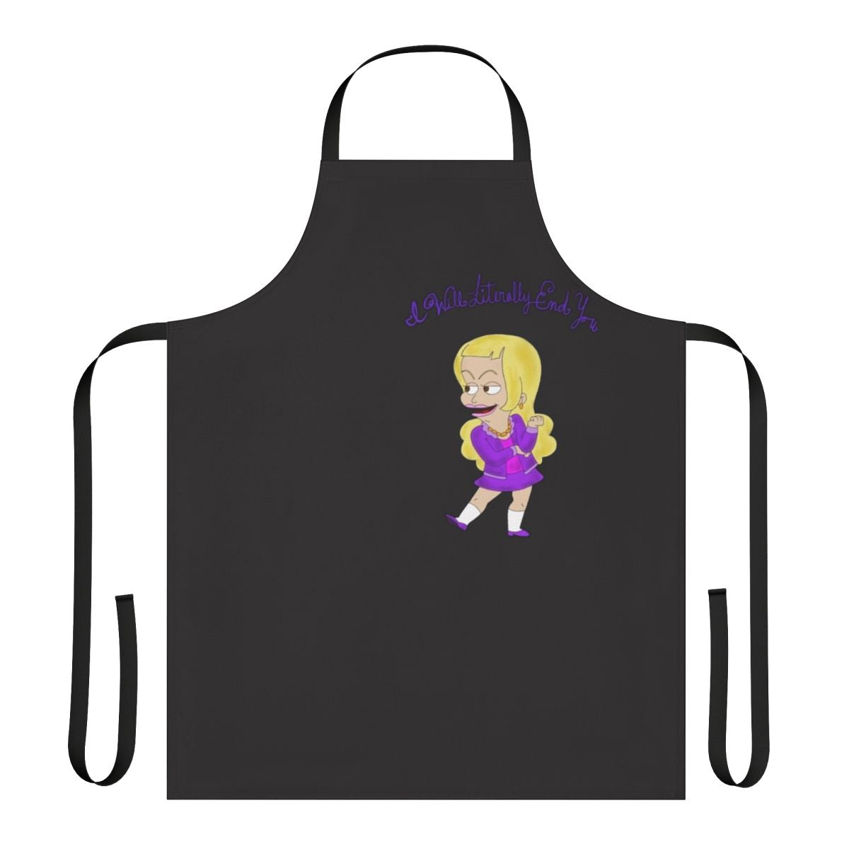 Apron featuring the character Lola from the Netflix series Big Mouth
