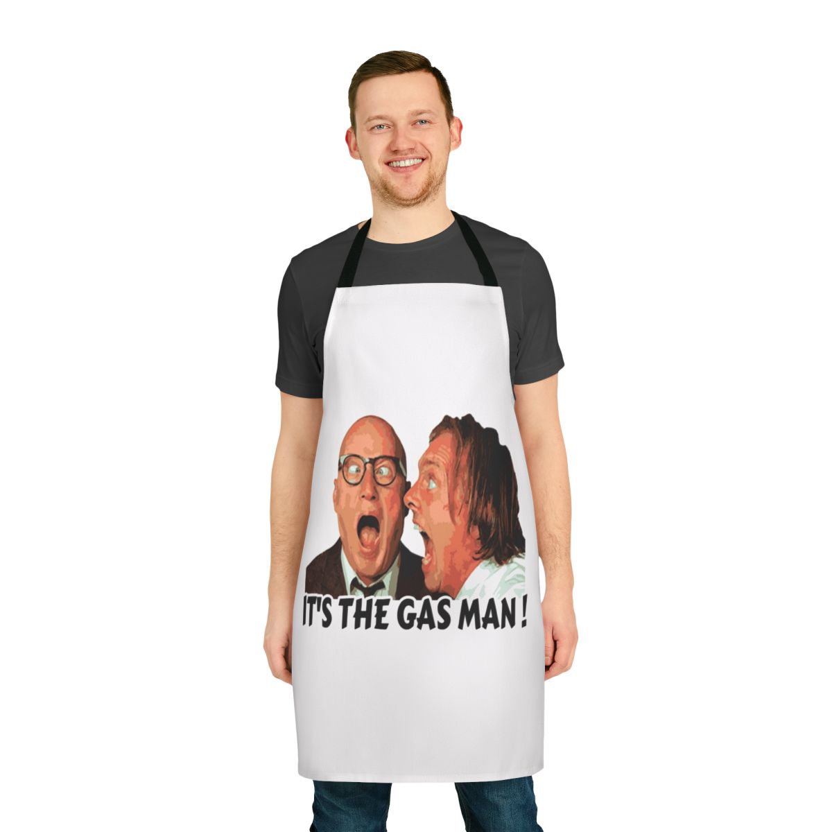 Apron featuring a humorous Bottom-inspired design