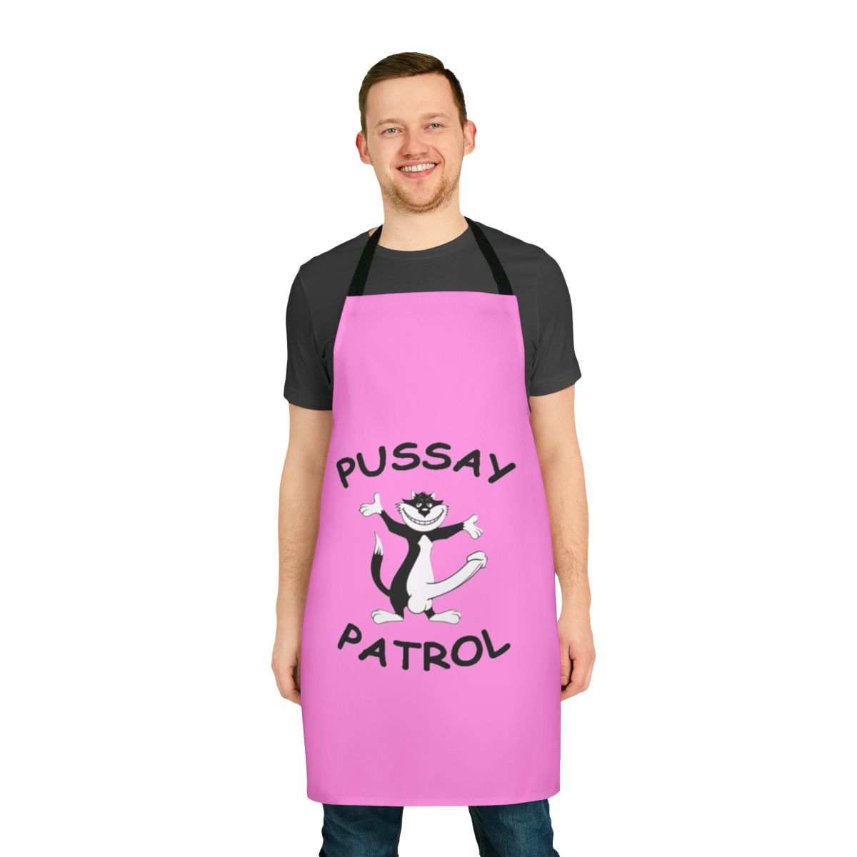 Bucks party themed apron with a comedic design