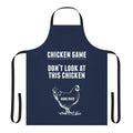 Apron with a funny chicken visual gag design