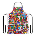 Colorful apron featuring the iconic polandball globe design