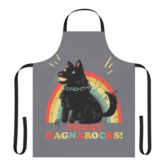 Apron with a pun about the Norse mythological wolf Fenrir and the saying "Every dog will have his day"