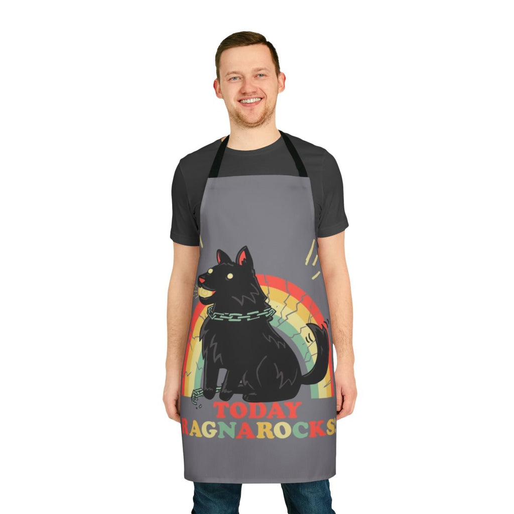 Apron with a pun about the Norse mythological wolf Fenrir and the saying "Every dog will have his day"