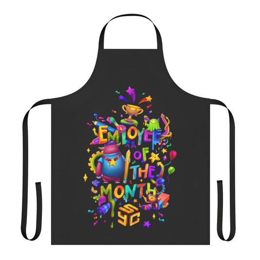 Apron with "Employee of the Month" text, perfect for celebrating hard-working employees