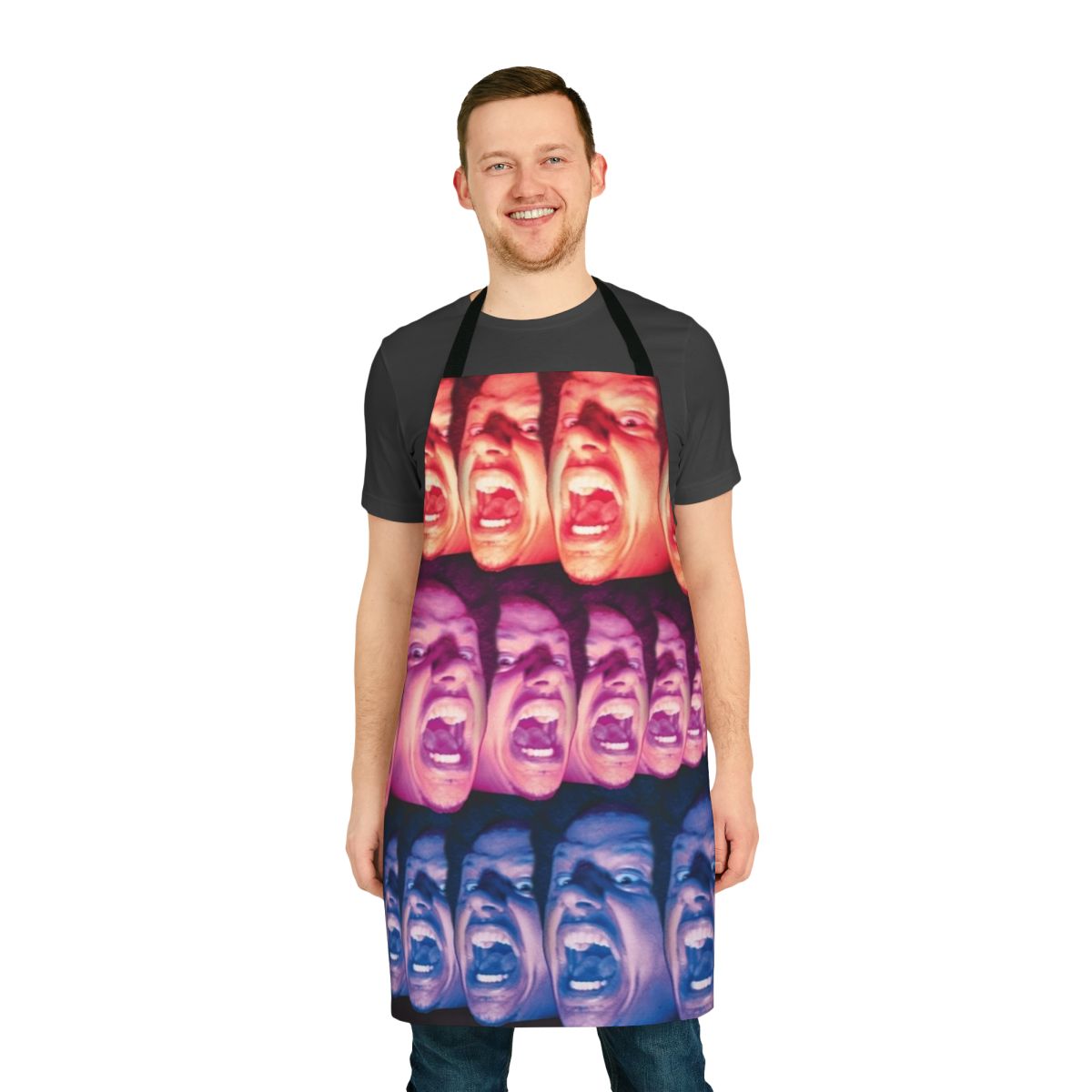 Eric Andre Screaming Apron - Funny Novelty Cooking Apron for Fans of The Eric Andre Show