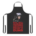 Spaceballs inspired "Good Is Dumb" apron with a comedic design