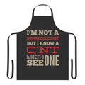 Funny and rude apron for gynecology occupations and professions