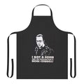 "I Got A Fever" themed apron with comical stick figure design
