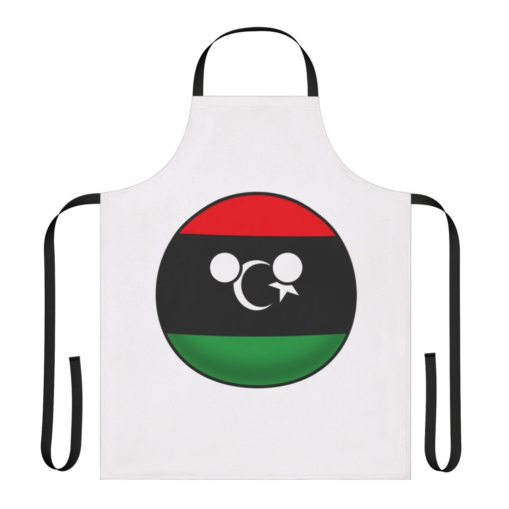 Libya Countryball design printed on a high-quality apron
