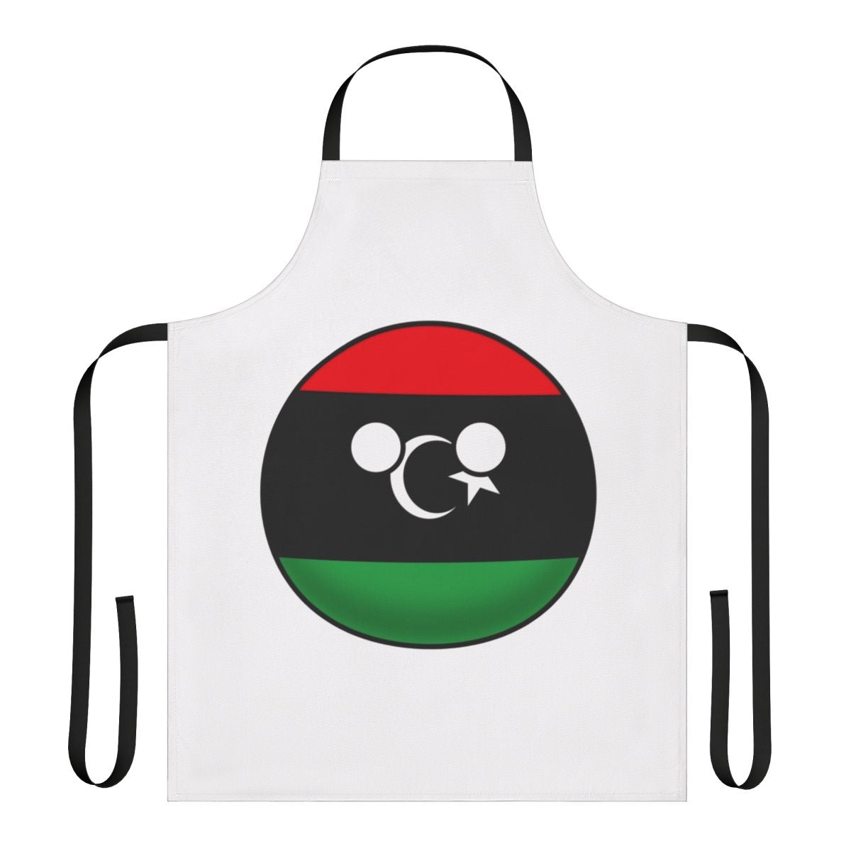 Libya Countryball design printed on a high-quality apron