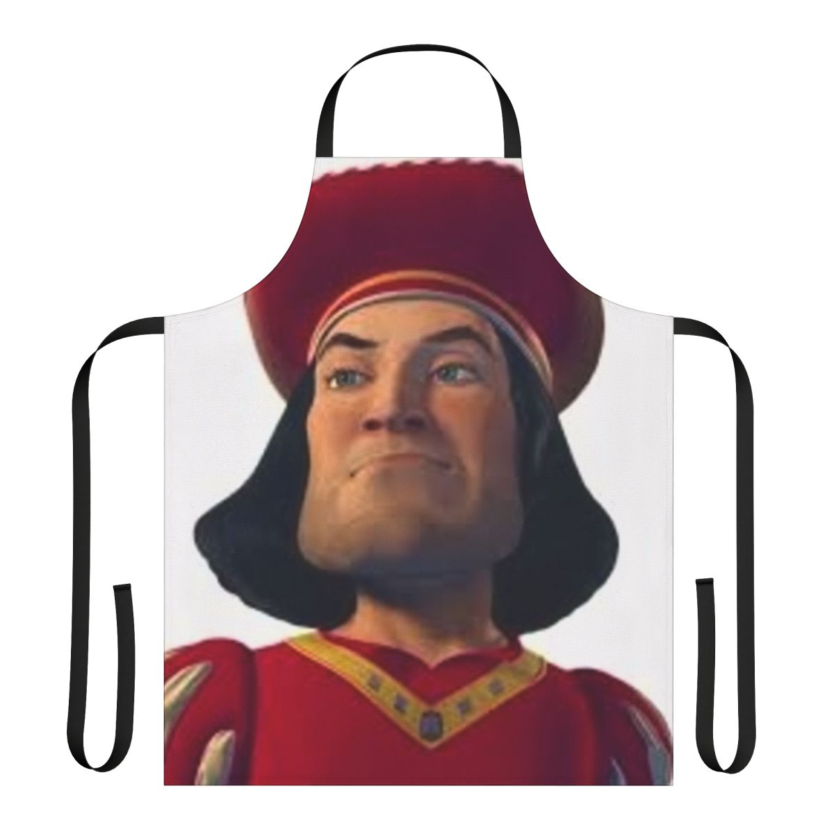 Lord Farquaad inspired cooking apron with Shrek character design