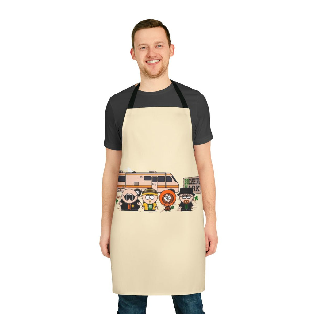 Breaking Park Apron - Funny South Park and Breaking Bad Inspired Design