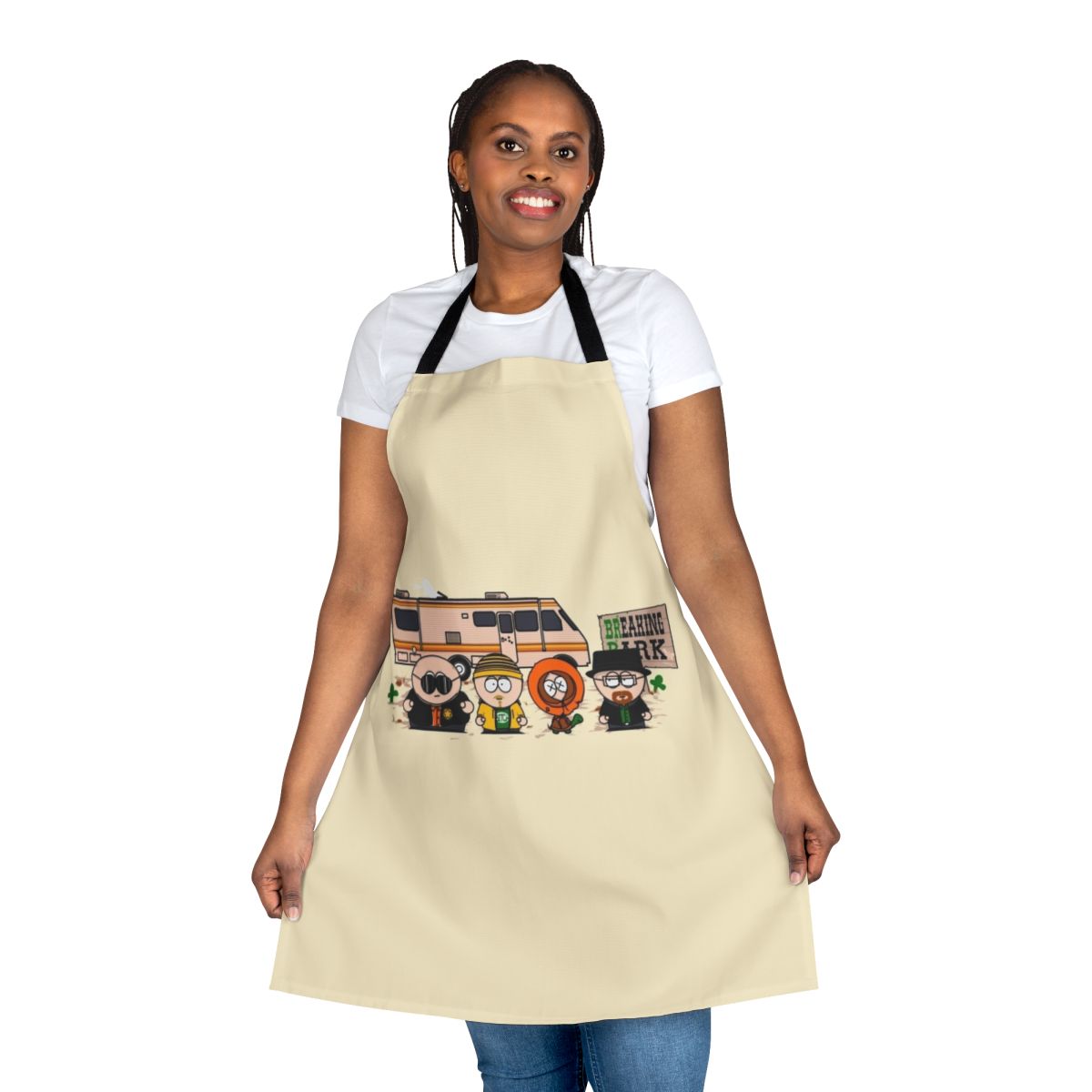 Breaking Park Apron - Funny South Park and Breaking Bad Inspired Design
