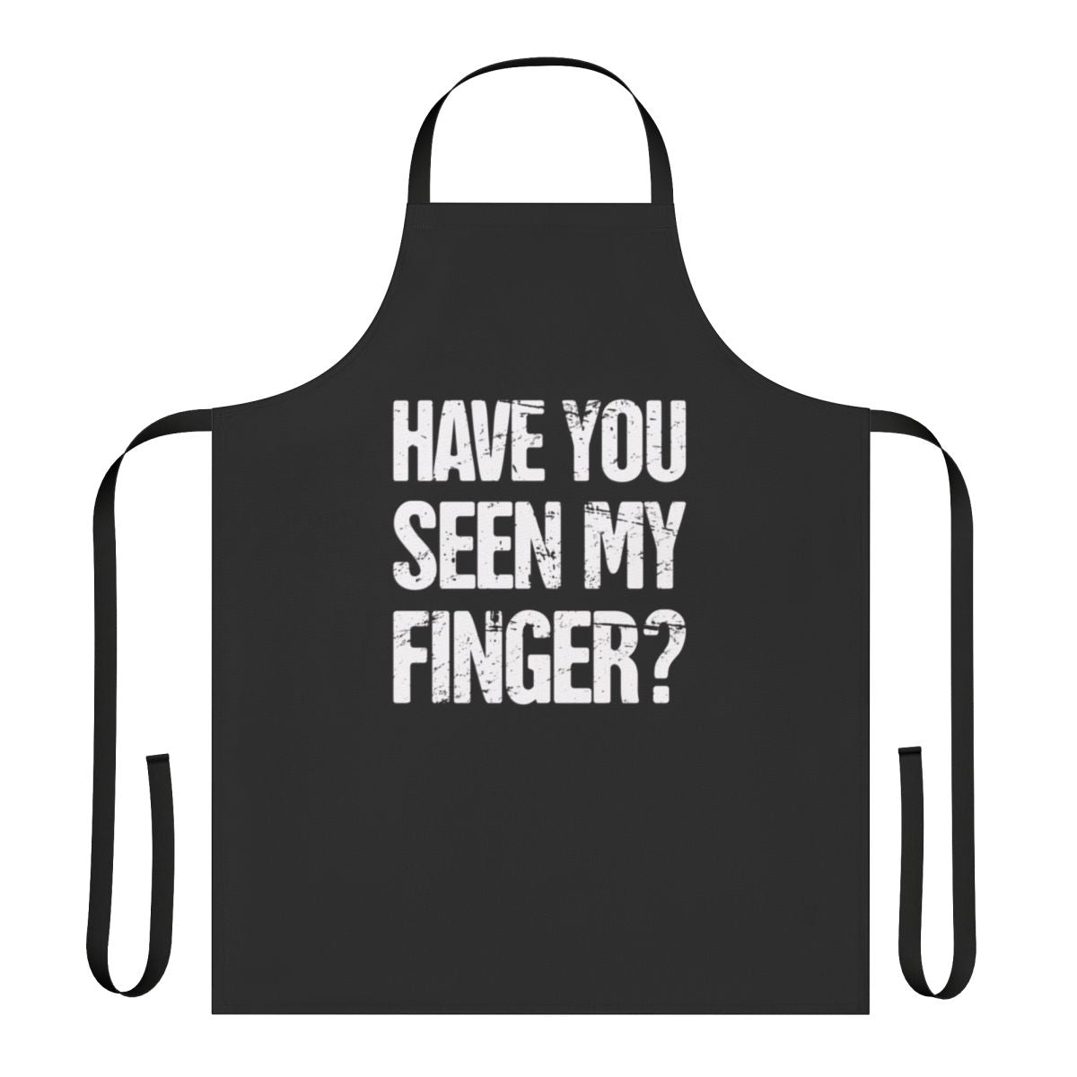 Apron with funny missing finger or amputation design