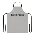 Funny apron with a parody of the "How Do You Do Fellow Kids" meme and a music band design