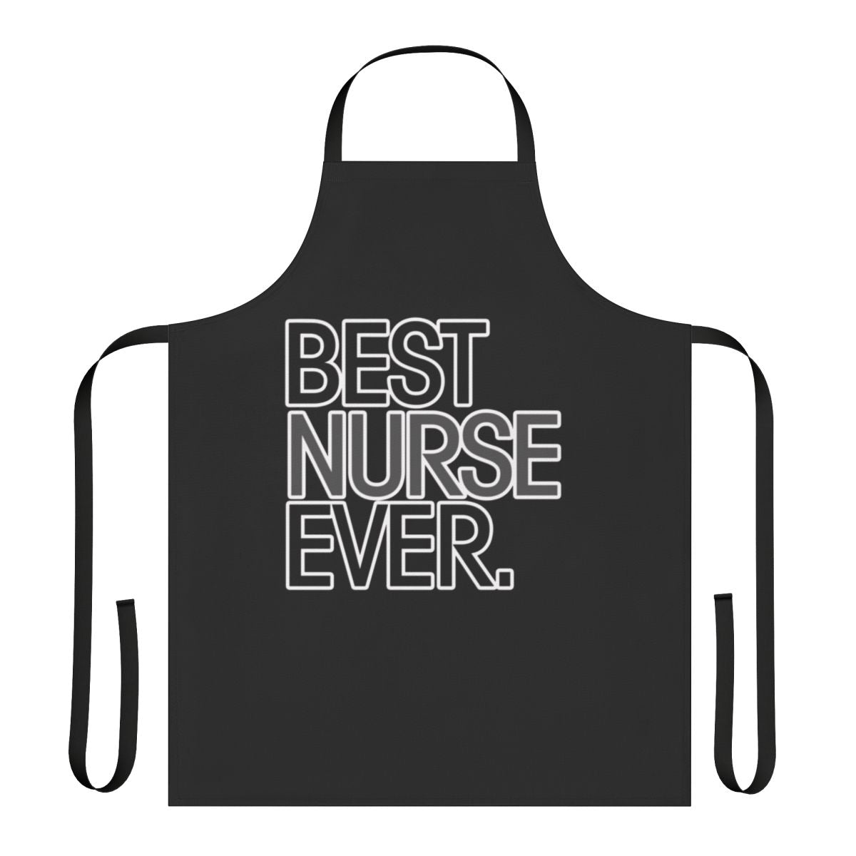 Apron with "Best Nurse Ever" text and nursing design