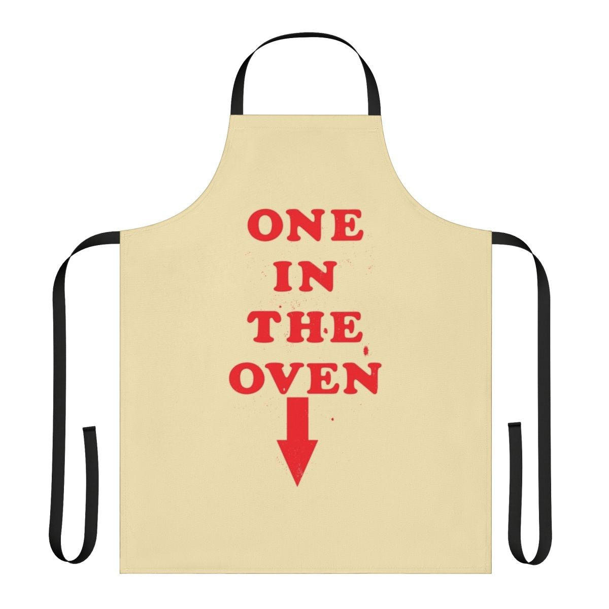 Funny "One in the Oven" police academy-themed pregnancy announcement apron