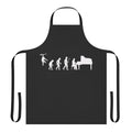 Funny apron with a piano evolution design for pianists and musicians