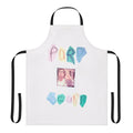 Purp Scurp-inspired funny apron with cannabis and meme motifs
