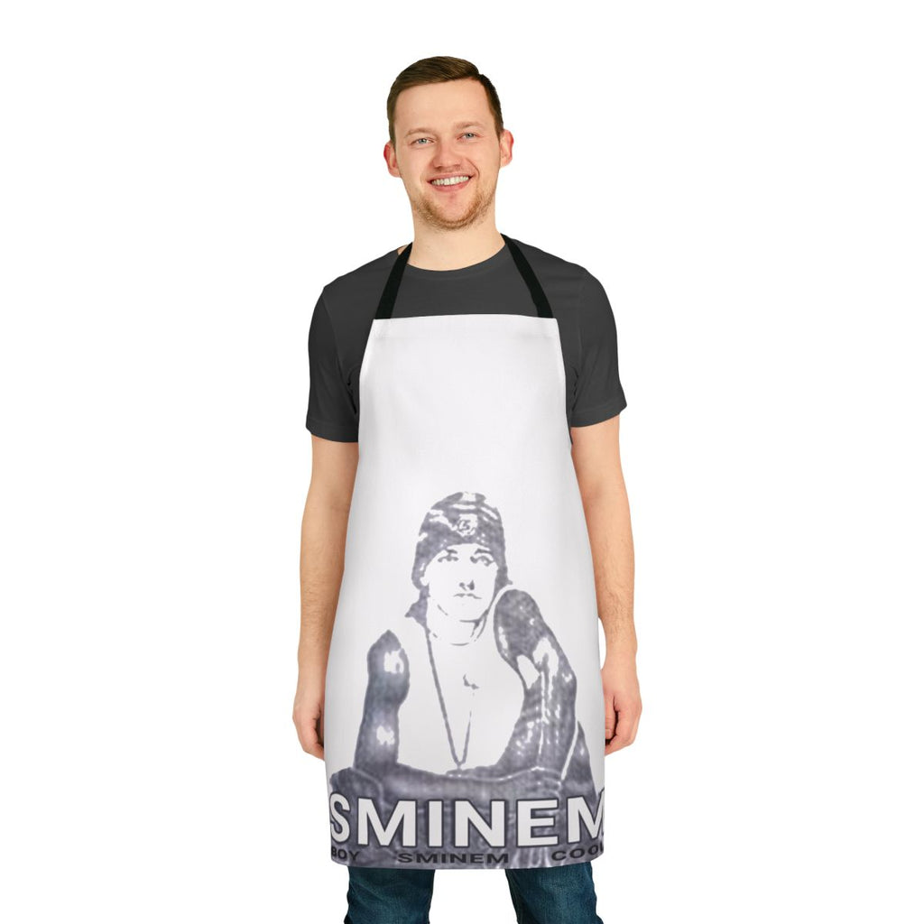 Sminem-inspired novelty apron featuring a playful, dank meme design