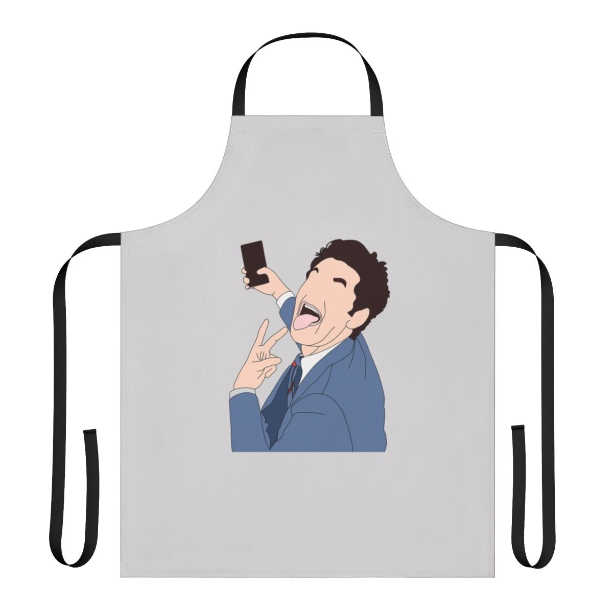 Funny apron with space force and moon-themed graphic design