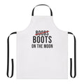 Humorous apron featuring space-themed quotes and imagery