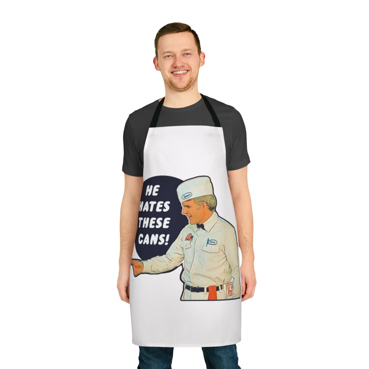 Apron featuring a comedic design inspired by the classic film 'The Jerk'