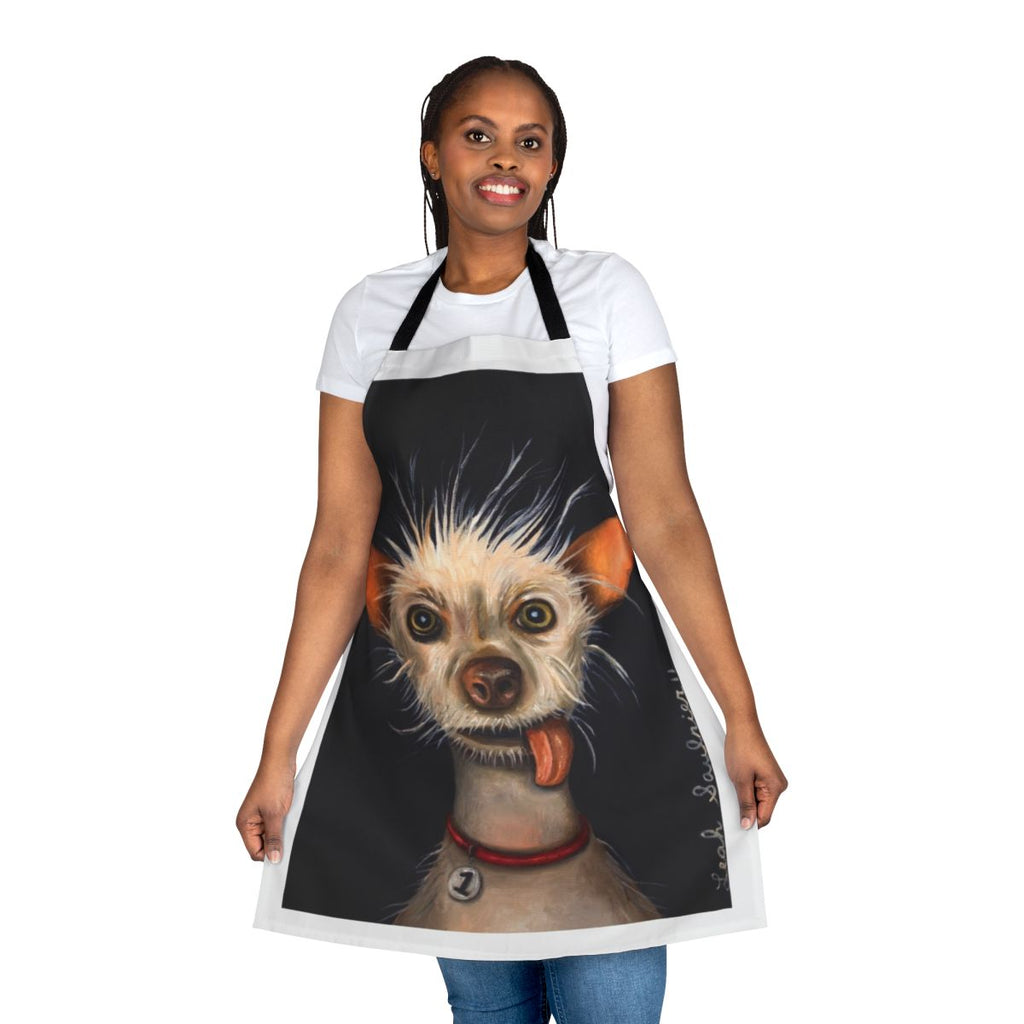 Funny apron featuring an ugly dog design
