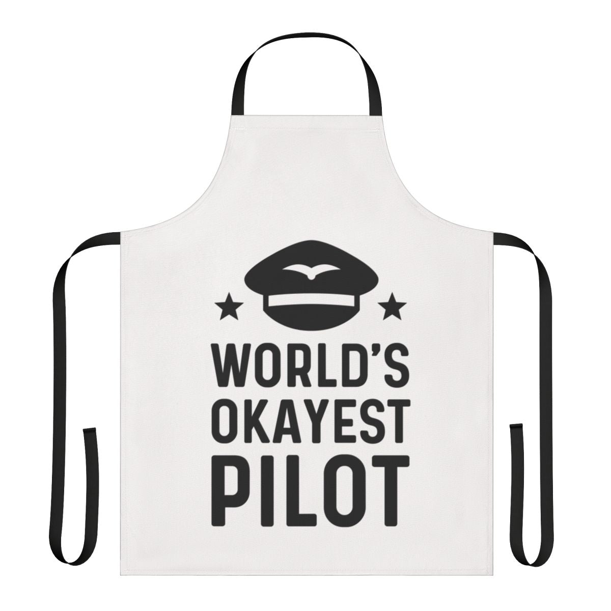 Worlds Okayest Apron featuring a playful and humorous design for engineers and other professionals.