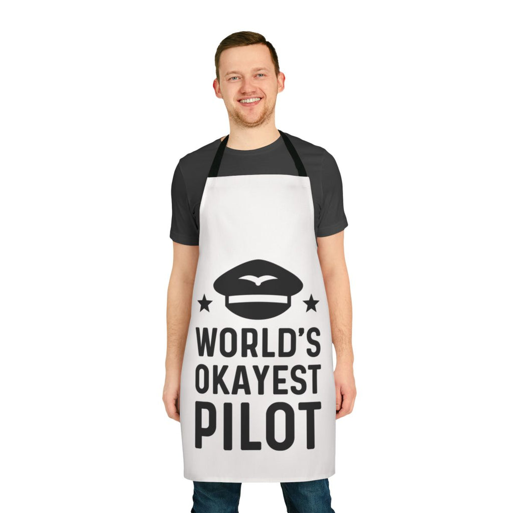 Worlds Okayest Apron featuring a playful and humorous design for engineers and other professionals.