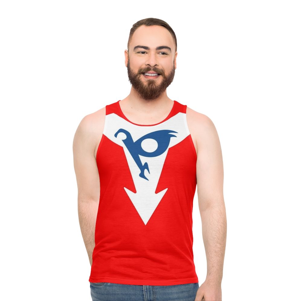 Retro Anime-Inspired Hurricane Polimar Unisex Tank Top