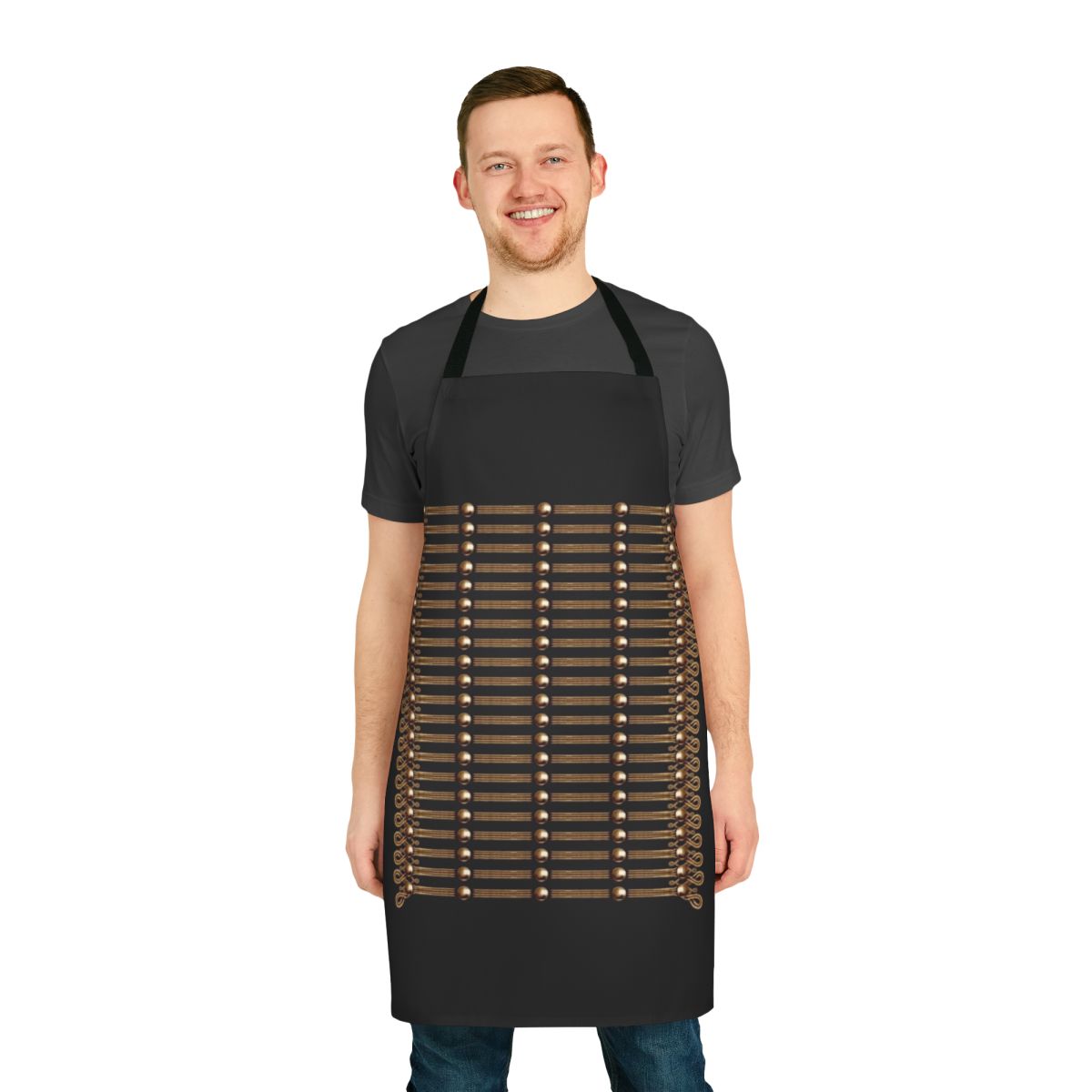 Hussar-inspired Napoleonic-era apron for historical reenactment and HEMA activities