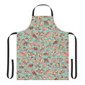 Hyena-patterned apron with a nature-inspired design